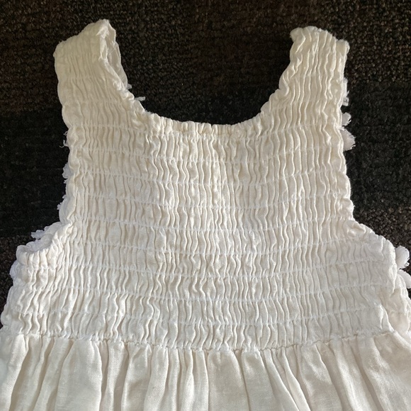 Vintage Rosetta Millington Girls Natural Linen Maxi Dress 4T 90's Y2K - Picture 4 of 9